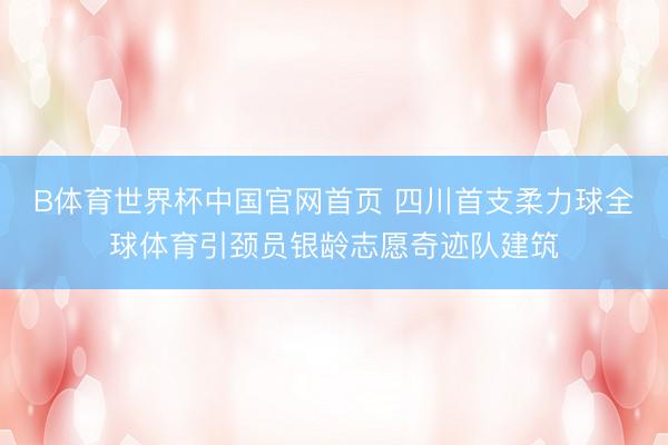 B体育世界杯中国官网首页 四川首支柔力球全球体育引颈员银龄志愿奇迹队建筑